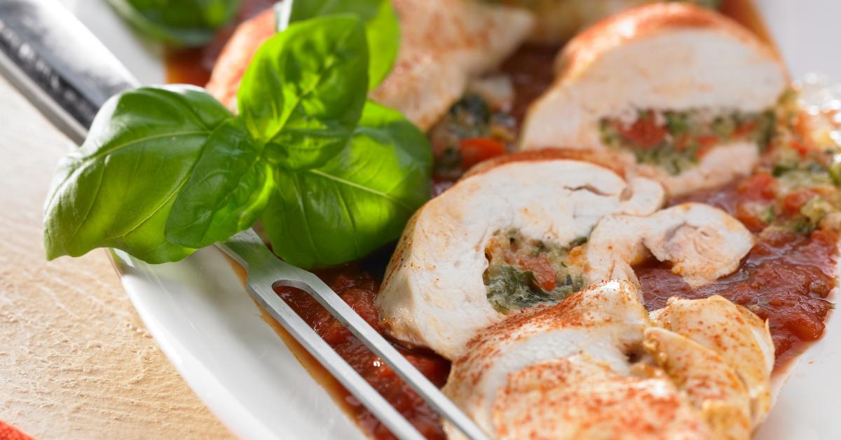Stuff Chicken Breasts with Tomato Sauce by Thermomix. A Thermomix ® recipe in the category Main